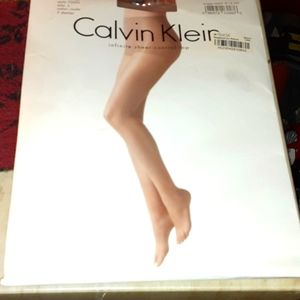 VINTAGE CALVIN KLEIN INFINITE SHEER CONTROL TOP PANTYHOSE NEW IN PACKAGE